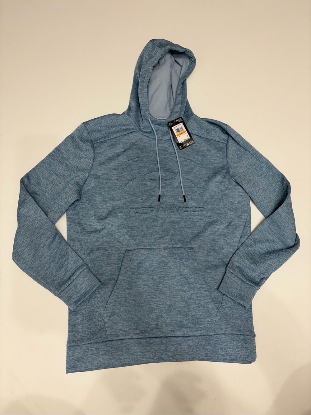 Under Armour Women's Light Blue Heather Hooded Sweatshirt size small NWT trendy